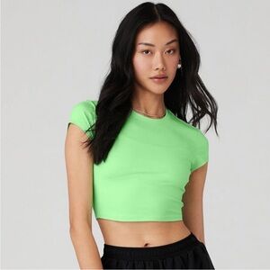 Alo | Alosoft Crop Finesse Short Sleeve | S